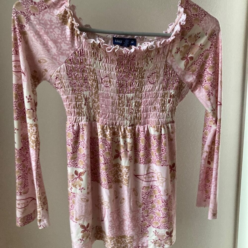 Limited Too Smocked Long Sleeve Top